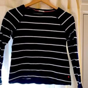 Crewcuts Navy Striped sweatshirt/tee shirt